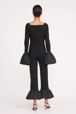Tops<STAUD PAIGE TOP BLACK