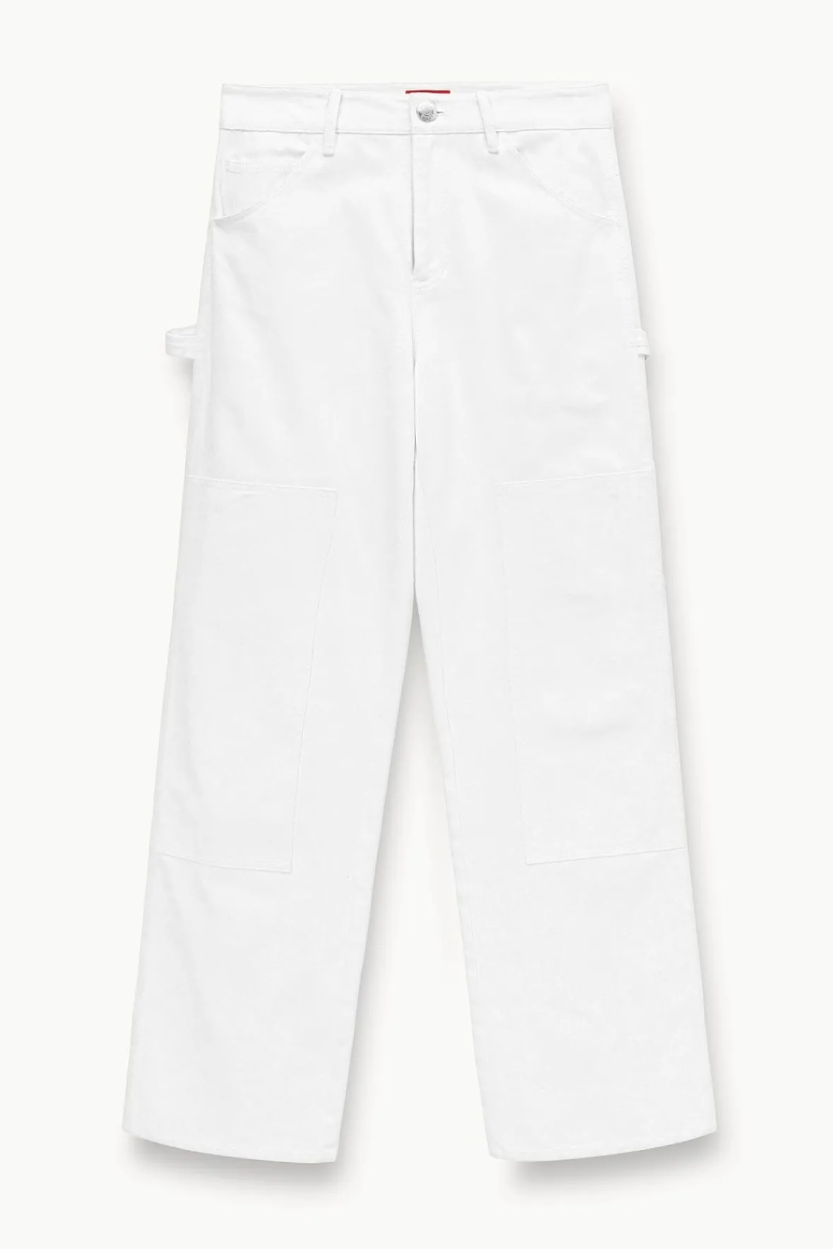 Denim|Pants & Shorts<STAUD PAINTER PANT WHITE