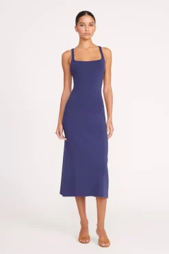 Dresses<STAUD PAITYN DRESS NAVY