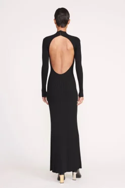Dresses<STAUD PALMIRA DRESS   BLACK