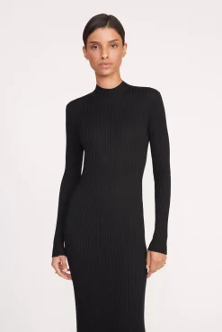 Dresses<STAUD PALMIRA DRESS BLACK