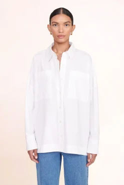 Poplin Shop<STAUD PAYTON TOP WHITE