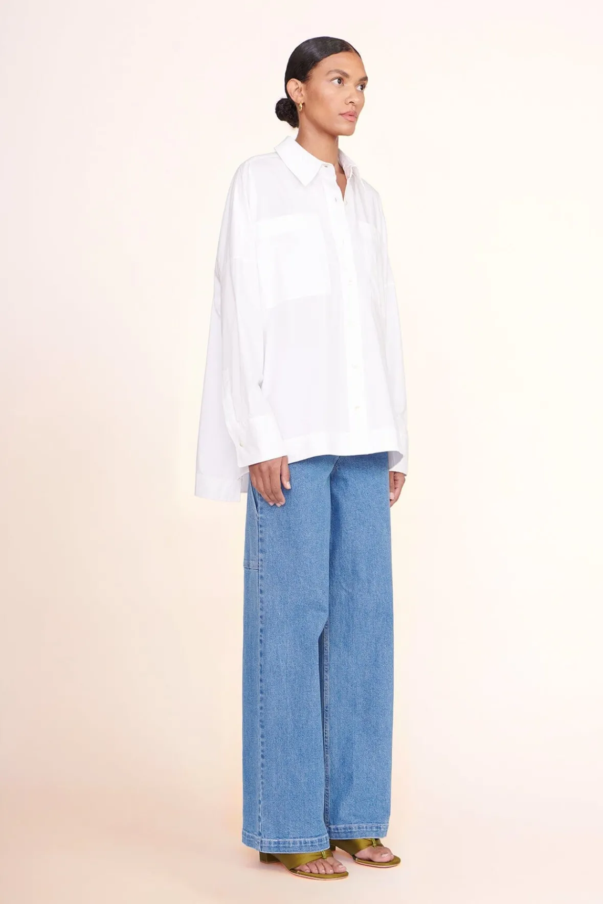 Poplin Shop<STAUD PAYTON TOP WHITE