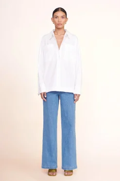 Poplin Shop<STAUD PAYTON TOP WHITE