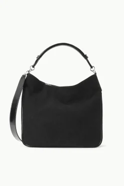 Shoulder|Totes<STAUD PERRY BAG   SUEDE BLACK