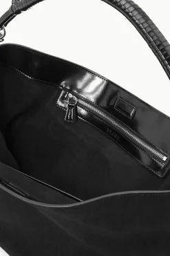 Shoulder|Totes<STAUD PERRY BAG SUEDE BLACK