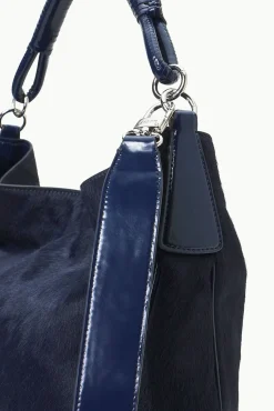 Totes<STAUD PERRY BAG HAIRCALF NAVY