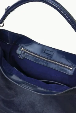 Totes<STAUD PERRY BAG HAIRCALF NAVY