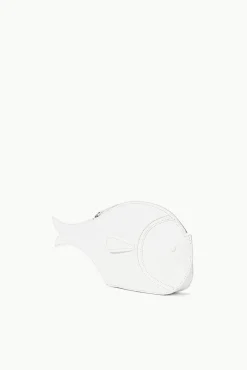 Clutches<STAUD PESCE LEATHER CLUTCH PAPER