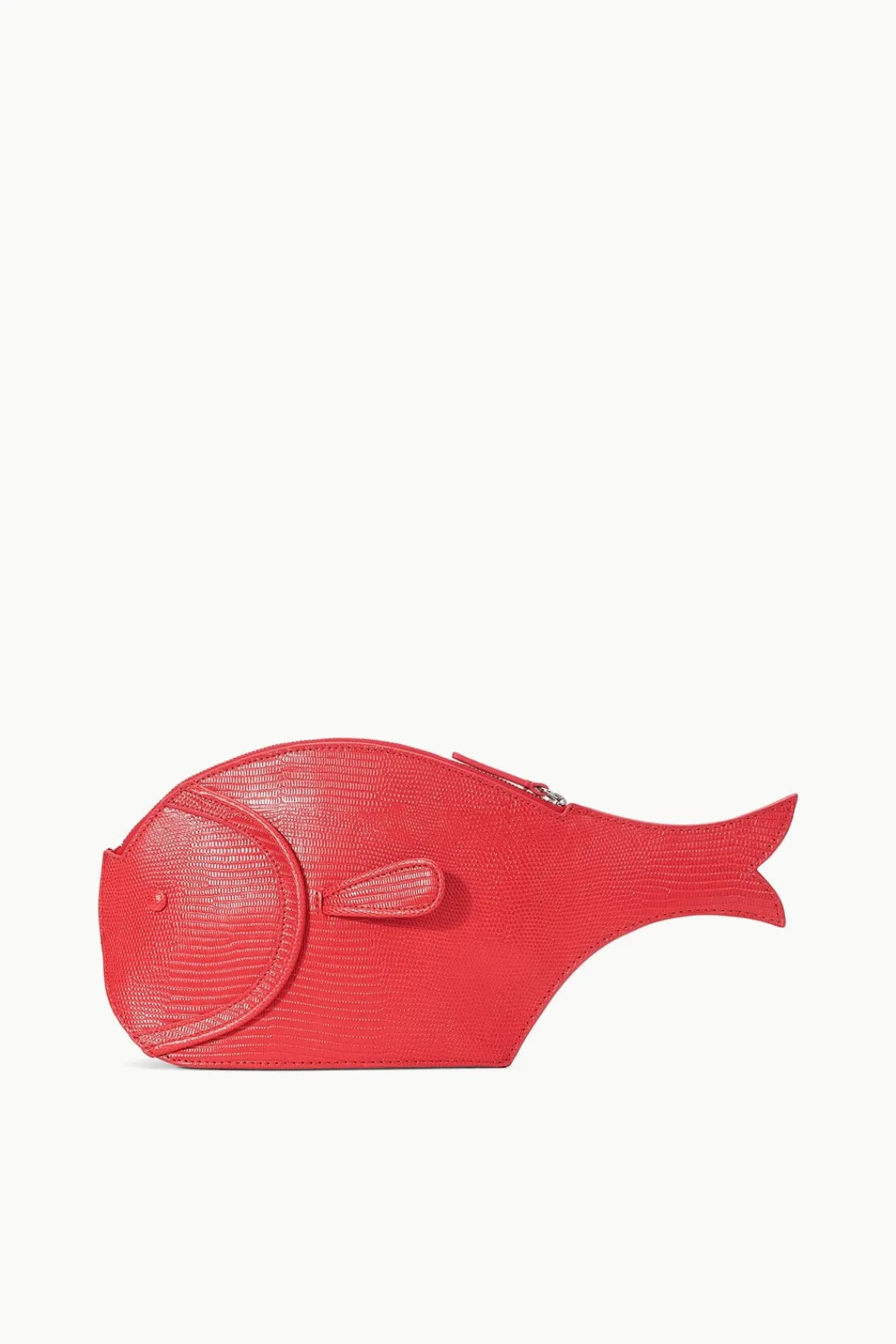 Clutches<STAUD PESCE LEATHER CLUTCH RED ROSE REDROSE
