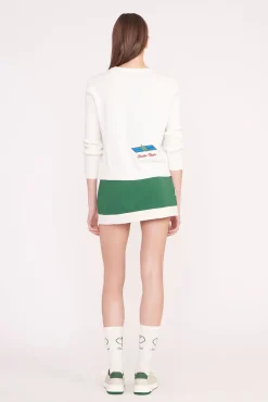 STAUD Court<STAUD PICKLER SWEATER IVORY