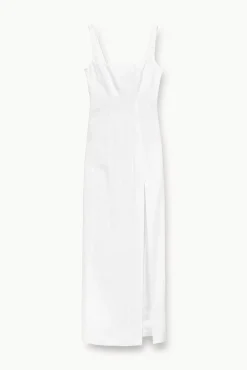 Dresses<STAUD PORTRAIT DRESS WHITE