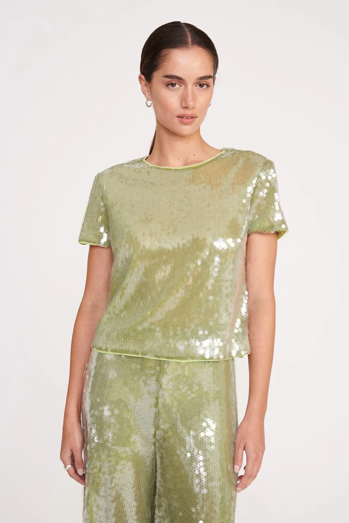 Tops<STAUD QUINCY TOP GARDEN MOSS GARDENMOSS