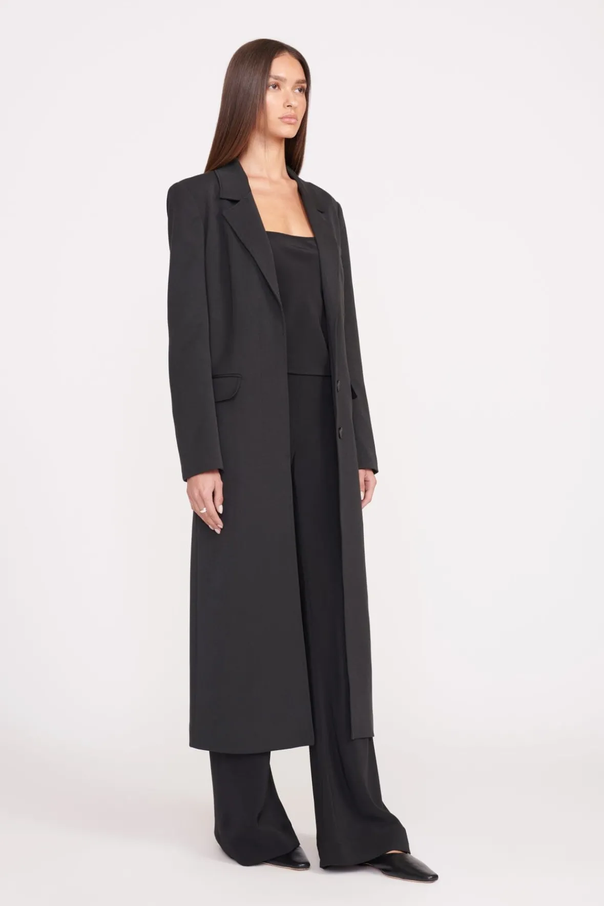 Essentials|Outerwear & Jackets<STAUD RALPH COAT BLACK
