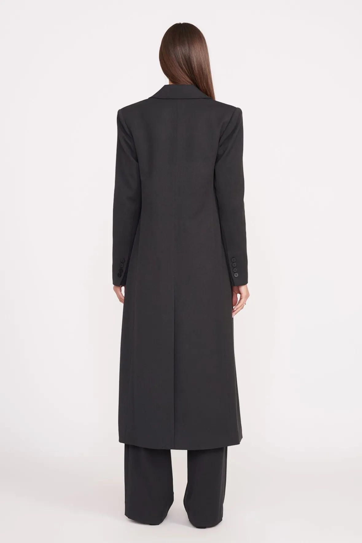 Essentials|Outerwear & Jackets<STAUD RALPH COAT BLACK