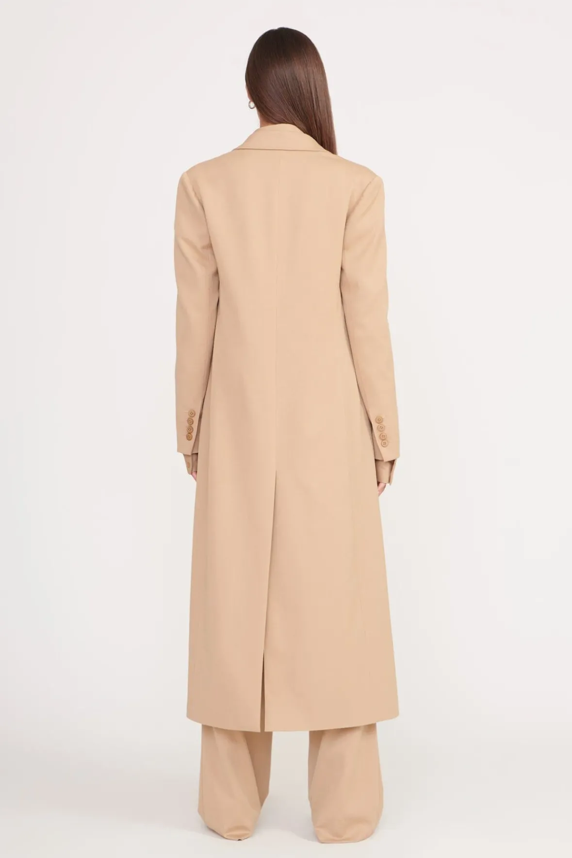 Essentials|Outerwear & Jackets<STAUD RALPH COAT CAMEL