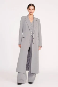 Essentials<STAUD RALPH COAT HEATHER GREY HEATHERGREY