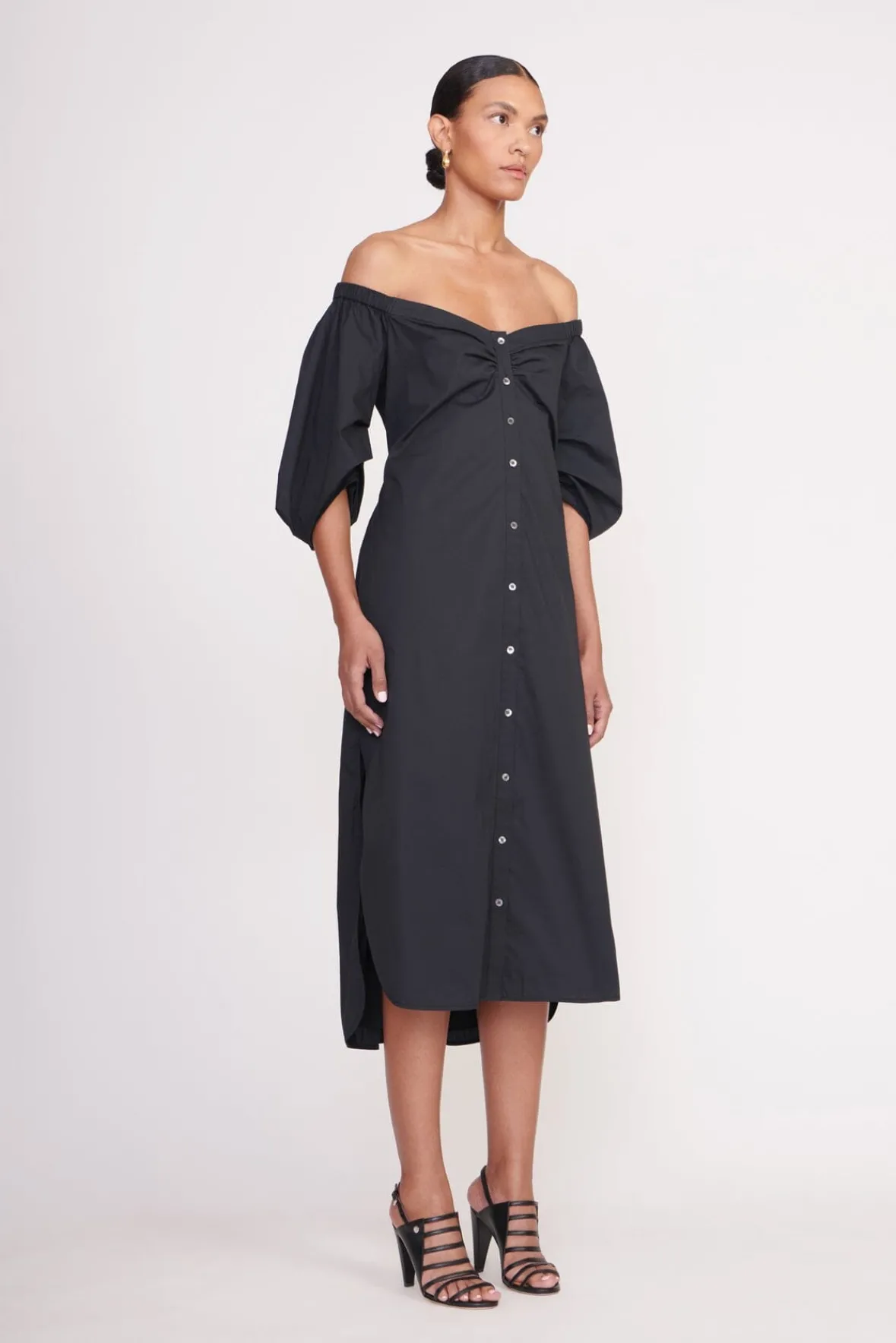 Poplin Shop<STAUD REESE DRESS BLACK