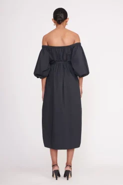 Poplin Shop<STAUD REESE DRESS BLACK