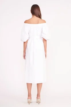 Poplin Shop<STAUD REESE DRESS WHITE