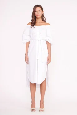 Poplin Shop<STAUD REESE DRESS WHITE