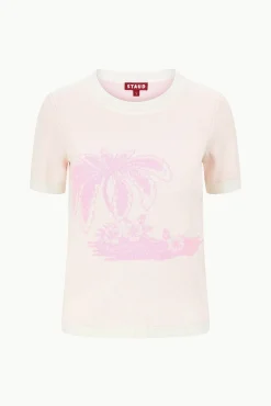 Knits<STAUD REYNA SWEATER  IVORY CHERRY BLOSSOM TOILE IVORYCHERRYBLOSSOMTOILE