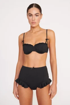 Bikinis<STAUD RHETT BIKINI TOP BLACK