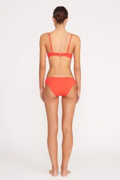 Bikinis<STAUD RHETT BIKINI TOP RED ROSE REDROSE