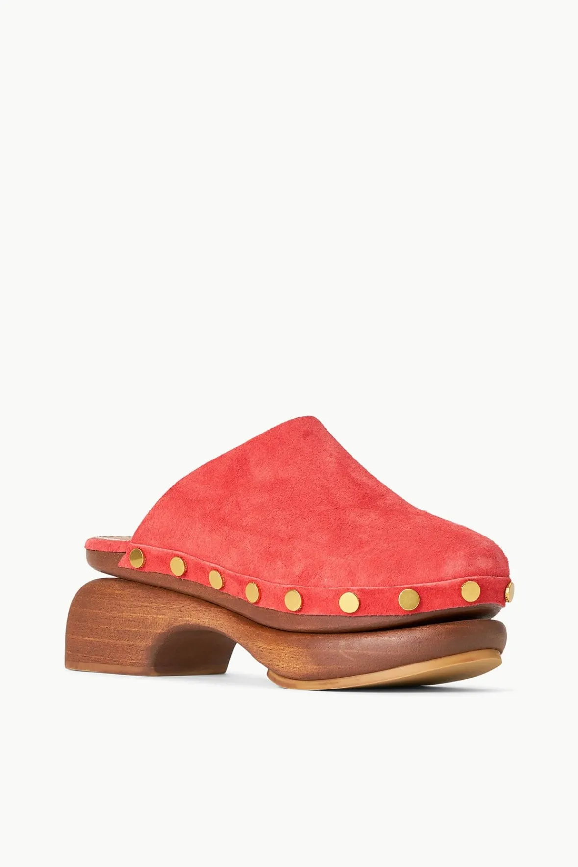Mules & Flats<STAUD RHODES CLOG RED ROSE REDROSE