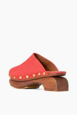 Mules & Flats<STAUD RHODES CLOG RED ROSE REDROSE
