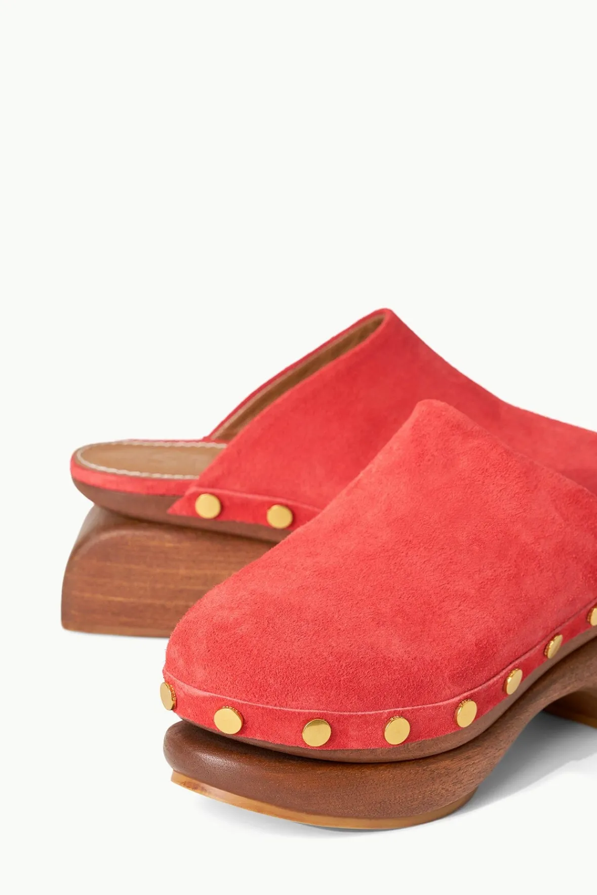 Mules & Flats<STAUD RHODES CLOG RED ROSE REDROSE