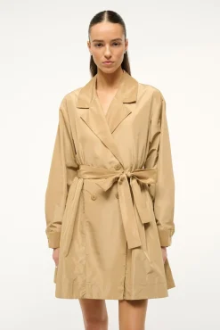 Outerwear & Jackets<STAUD RINA TRENCH   FAWN
