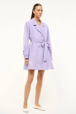 Outerwear & Jackets<STAUD RINA TRENCH   LILAC