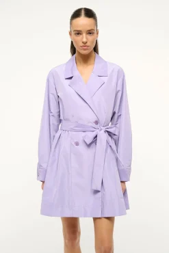 Outerwear & Jackets<STAUD RINA TRENCH   LILAC