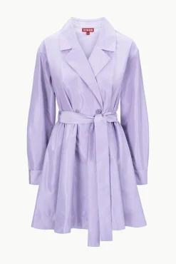 Outerwear & Jackets<STAUD RINA TRENCH   LILAC