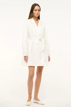 Outerwear & Jackets<STAUD RINA TRENCH WHITE