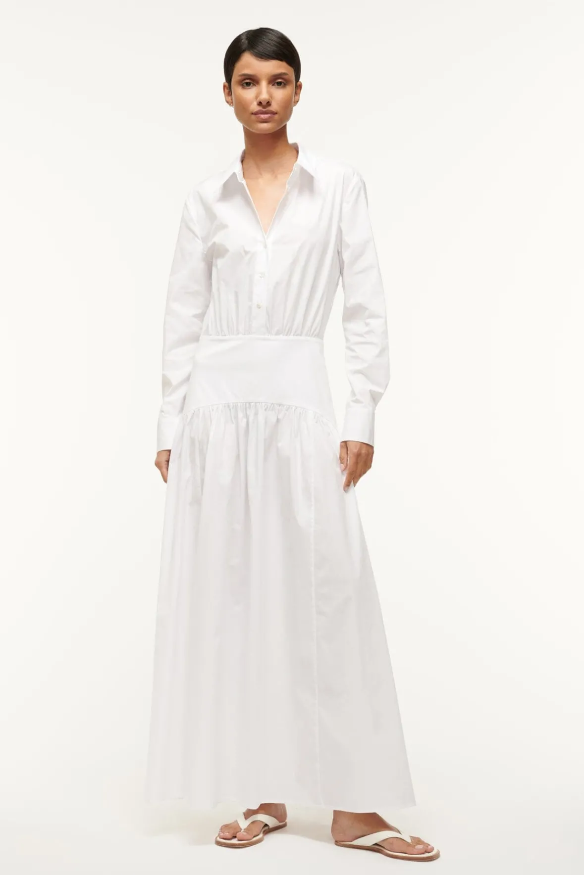 Poplin Shop|Dresses<STAUD ROCCO DRESS WHITE