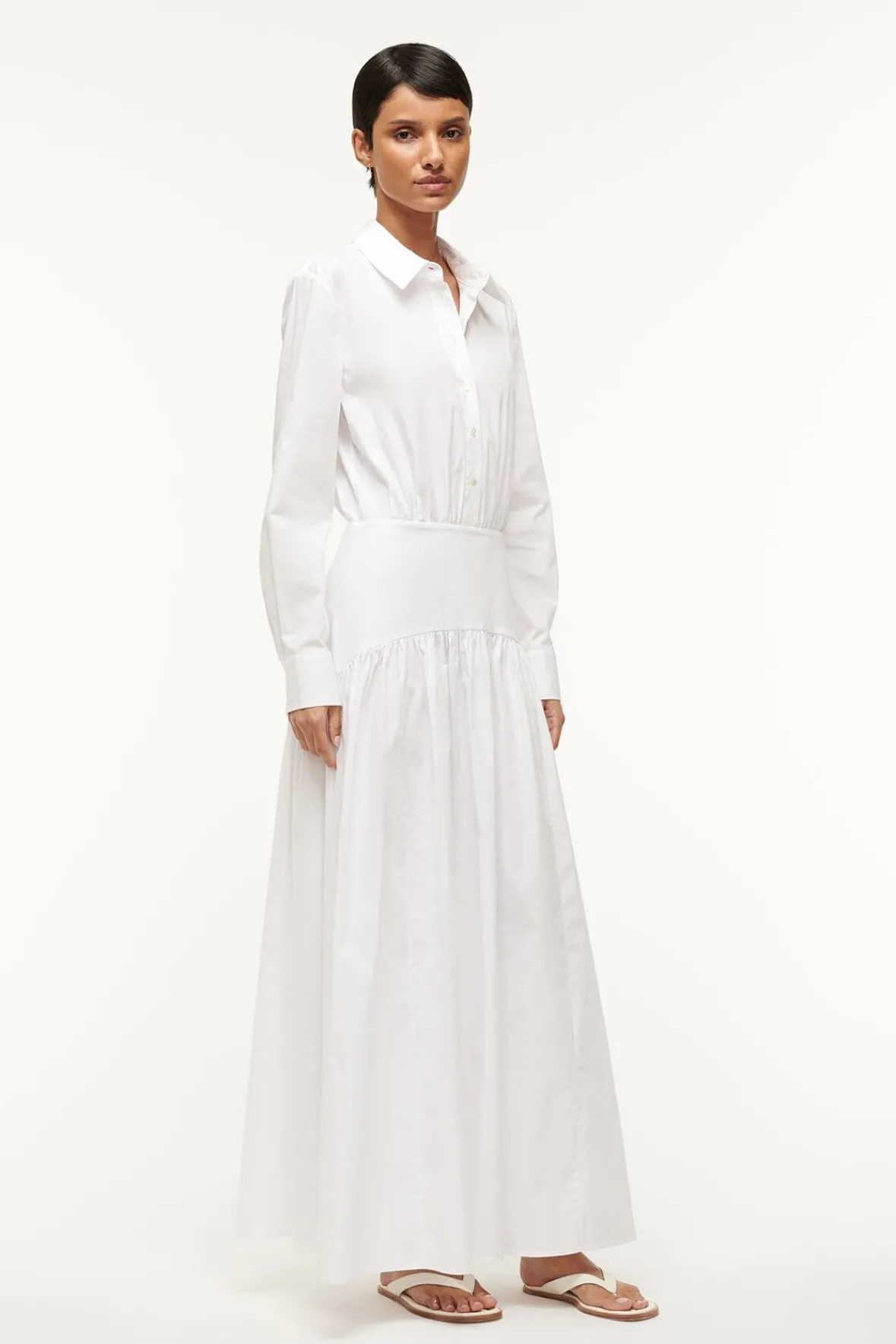 Poplin Shop|Dresses<STAUD ROCCO DRESS WHITE