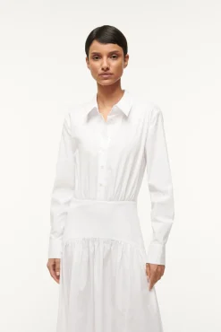 Poplin Shop|Dresses<STAUD ROCCO DRESS WHITE