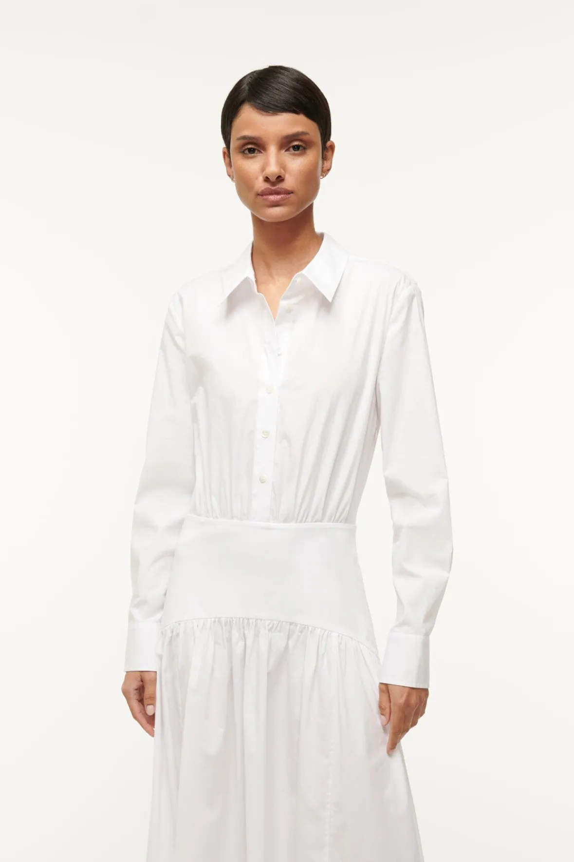 Poplin Shop|Dresses<STAUD ROCCO DRESS WHITE