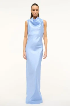 The Evening Edit|Dresses<STAUD ROCHELLE DRESS   PERIWINKLE