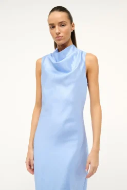 The Evening Edit|Dresses<STAUD ROCHELLE DRESS   PERIWINKLE