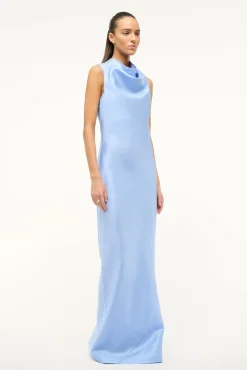 The Evening Edit|Dresses<STAUD ROCHELLE DRESS   PERIWINKLE