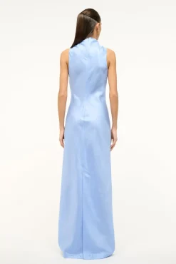 The Evening Edit|Dresses<STAUD ROCHELLE DRESS   PERIWINKLE