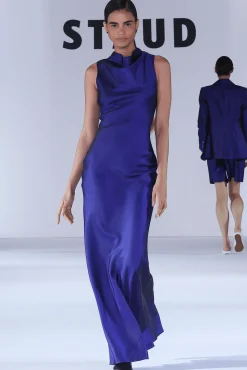 The Evening Edit|Dresses<STAUD ROCHELLE DRESS   VIOLET