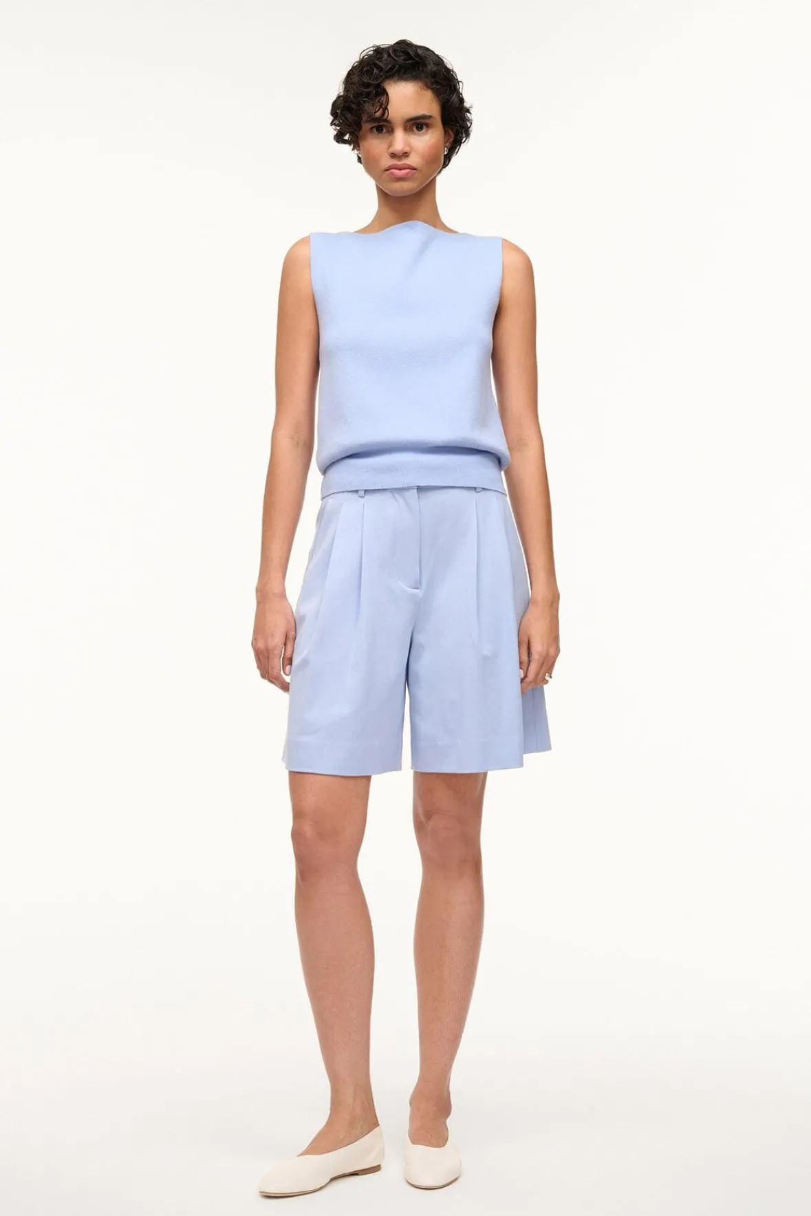 Knits|Tops<STAUD ROCKI SWEATER PERIWINKLE