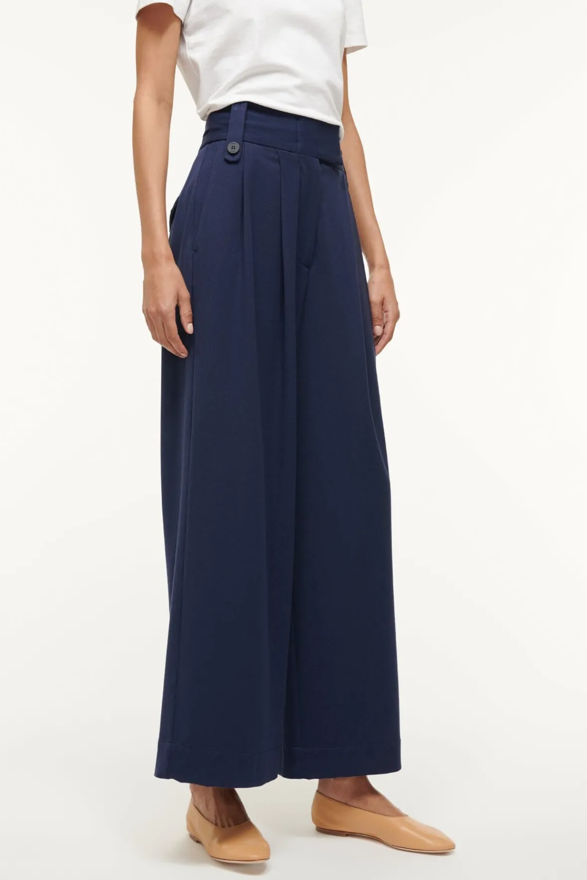 Spring Suiting|Essentials<STAUD RUTH PANT NAVY