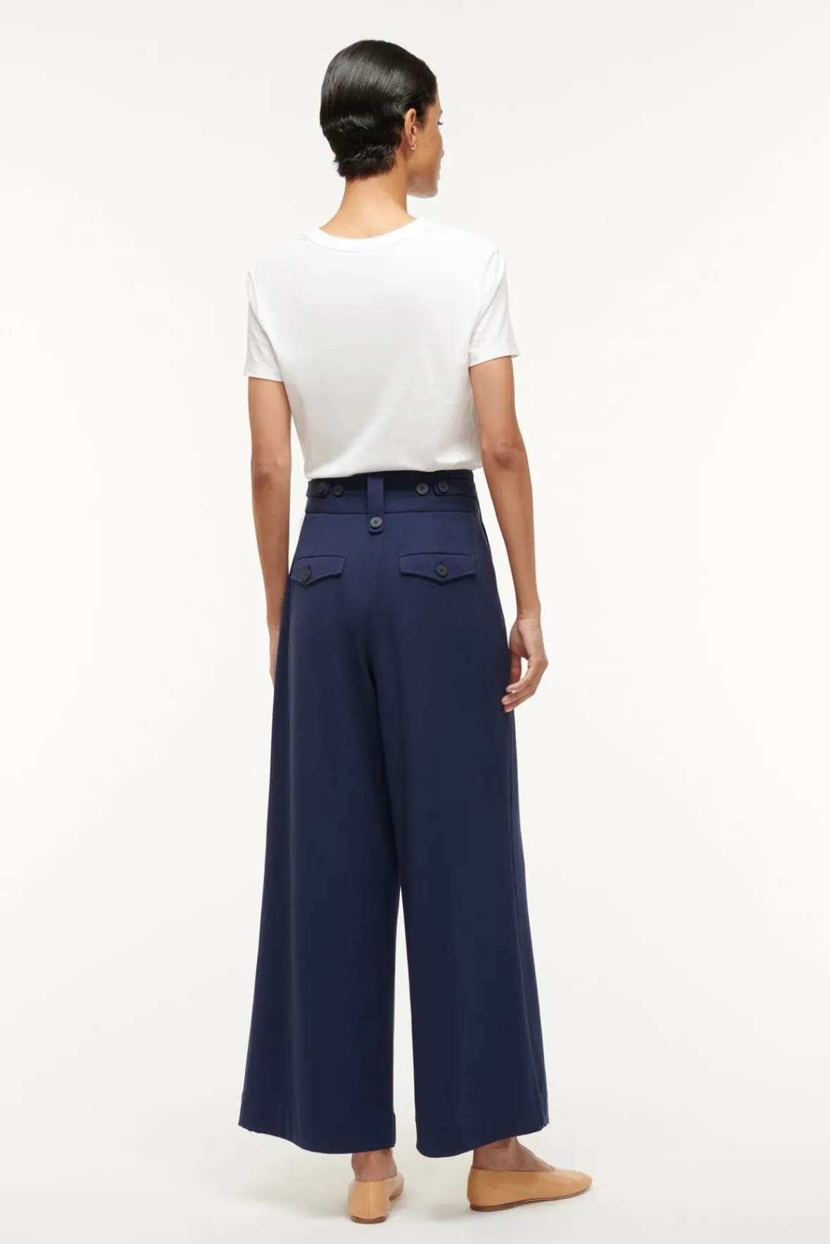 Spring Suiting|Essentials<STAUD RUTH PANT NAVY