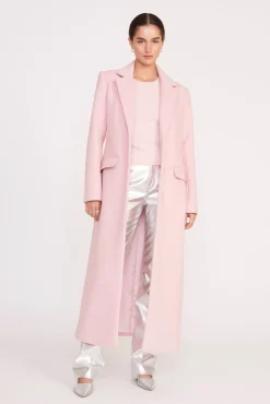 Best Sellers|Essentials<STAUD SANZA COAT PINK SORBET PINKSORBET