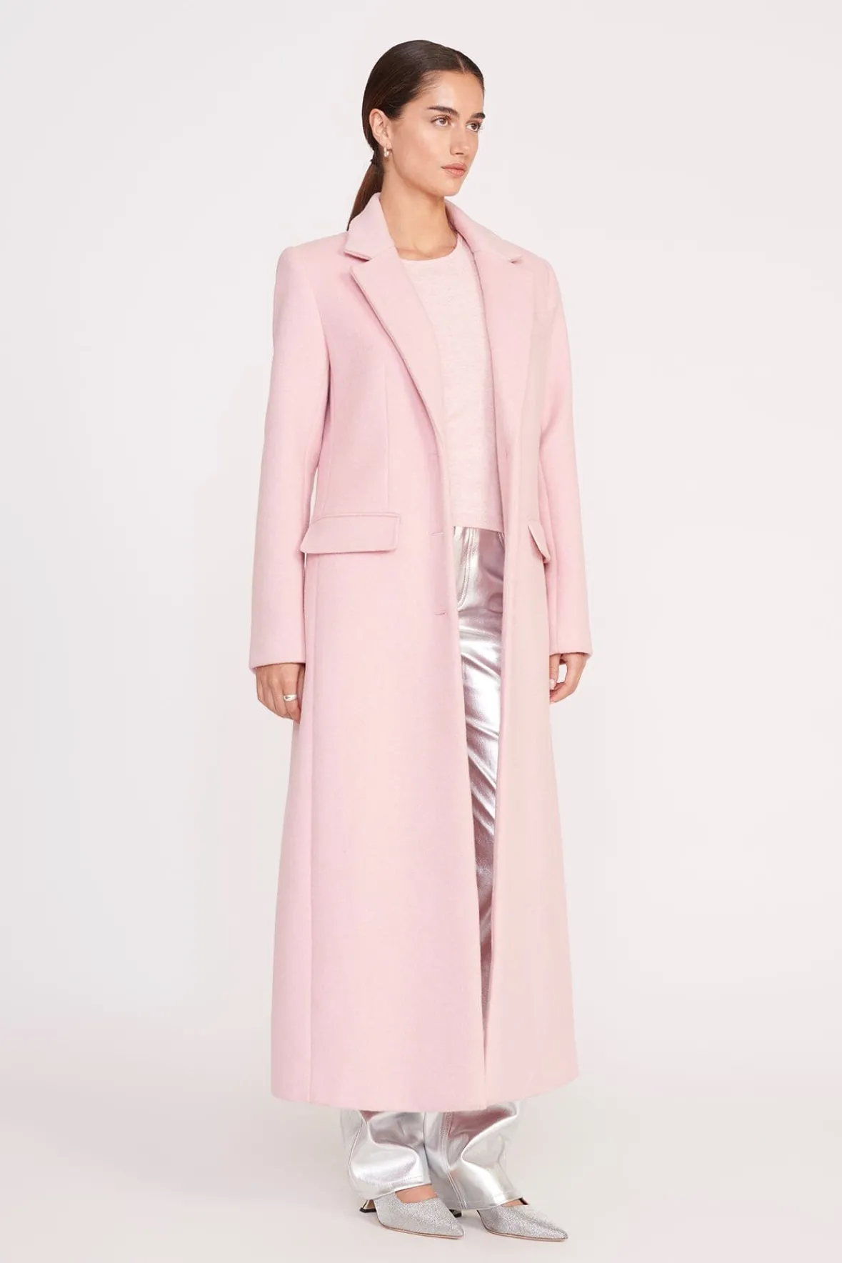 Best Sellers|Essentials<STAUD SANZA COAT PINK SORBET PINKSORBET